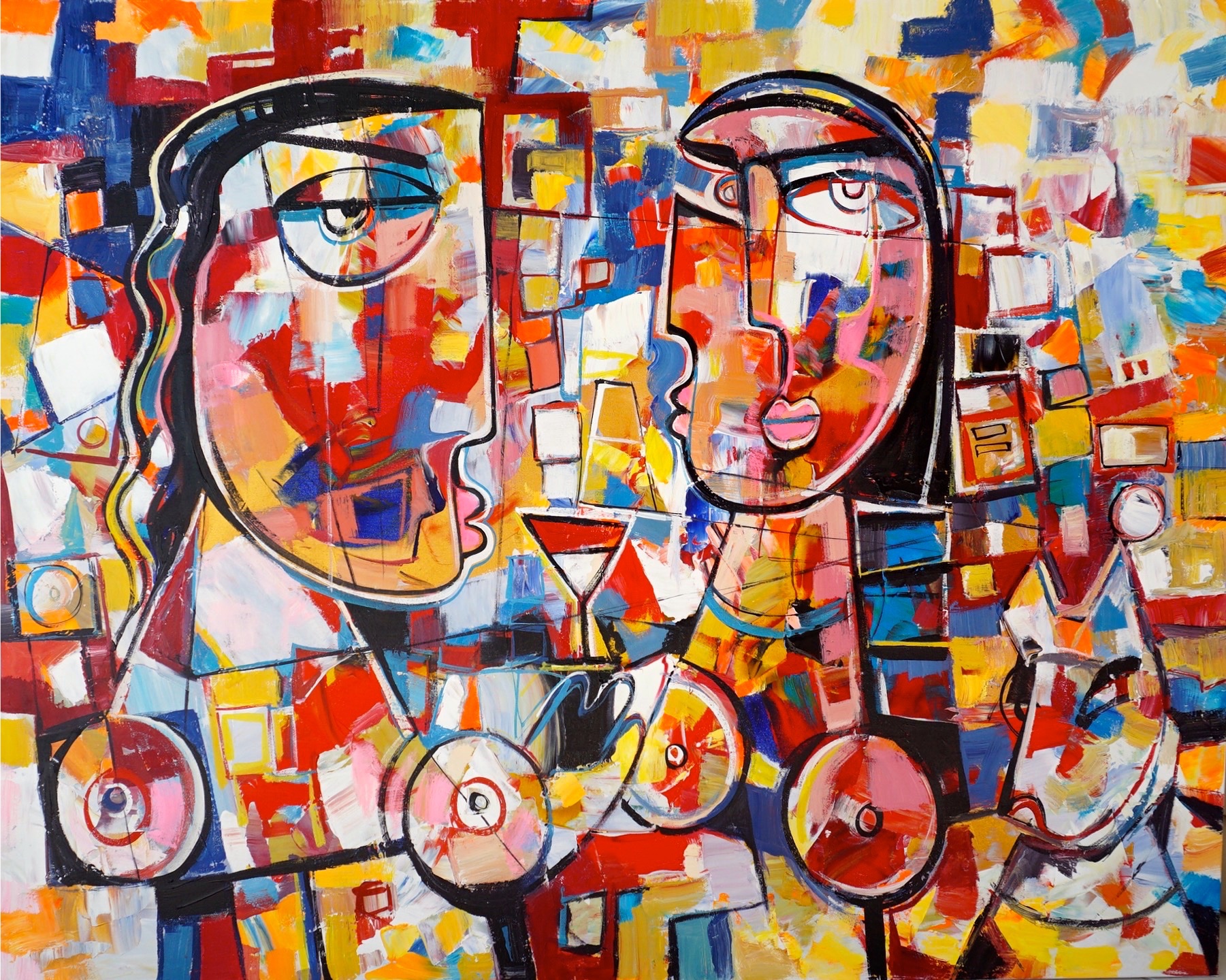 FRENZY - 152 x 121 cm by Paul Ygartua