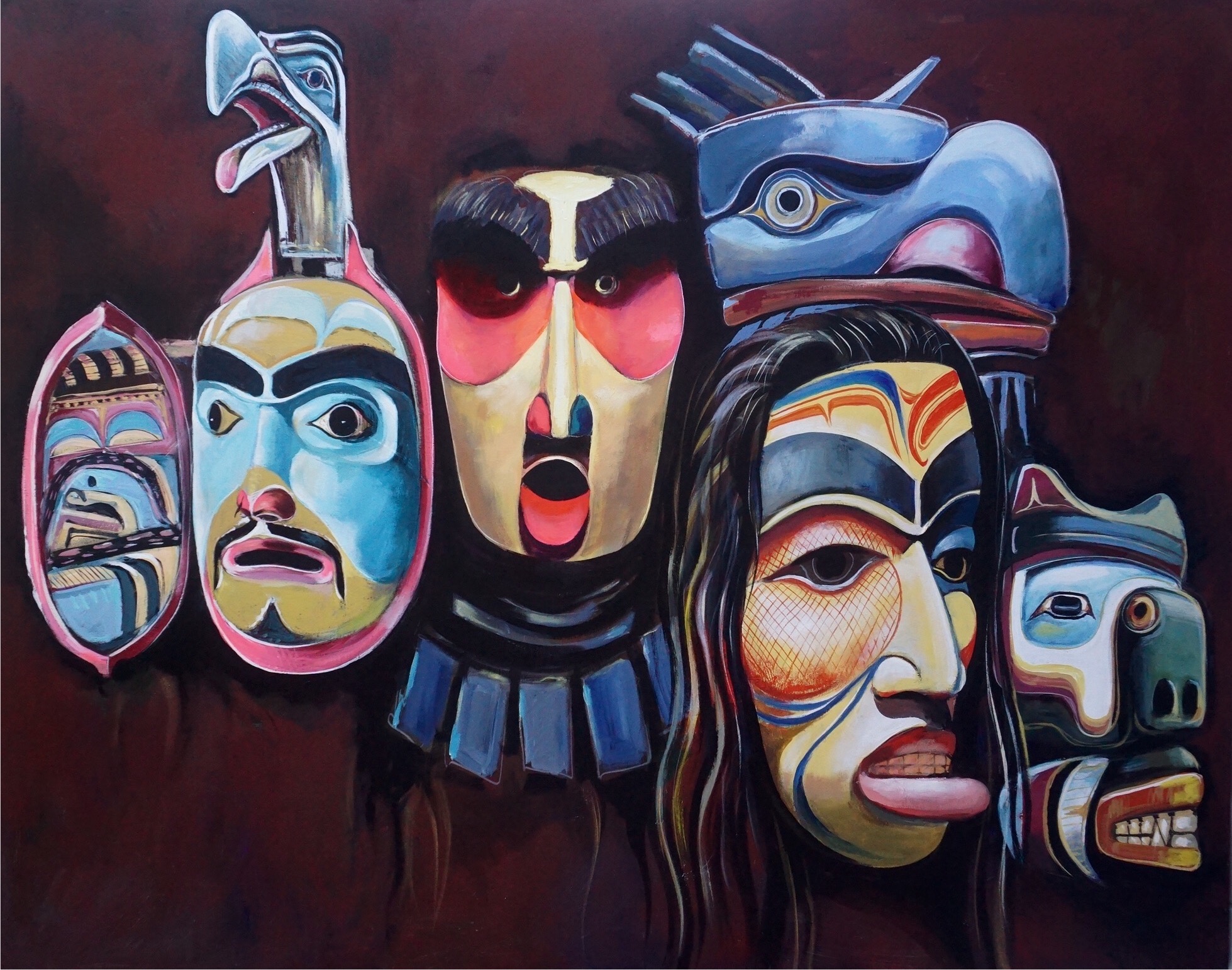 WEST COAST SPIRITUAL HAPPENING - 152 x 121 cm by Paul Ygartua